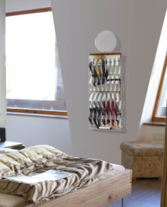 Schlafzimmer mit 3D-Befeuchter "Rhapsody in gray"